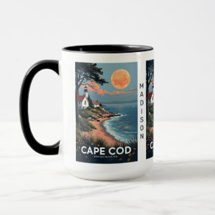 Taza Nombre personalizado Cabo Cod Massachusetts