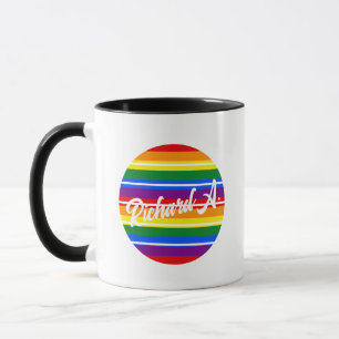 Taza Nombre personalizado Café del patrón del orgullo a
