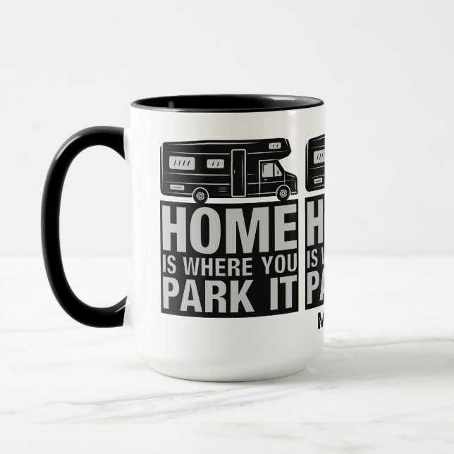 Taza Nombre personalizado Camper Van mugs (Izquierda)