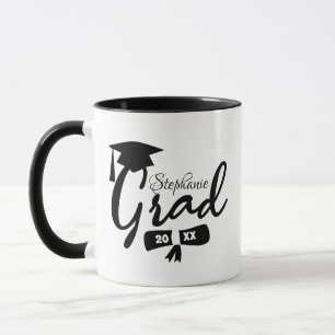 Taza Nombre personalizado, clase de diploma de graduaci