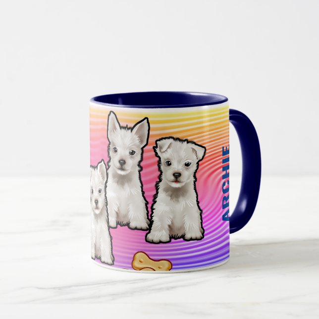Taza Nombre personalizado de arcos y crías Mug. Coffee  (Anverso derecho)