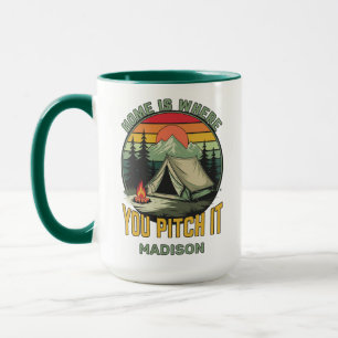 Taza Nombre personalizado de camping