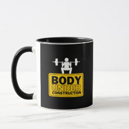 Taza Nombre personalizado de cuerpo bajo construcción