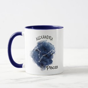 Taza Nombre personalizado de la constelación nocturna d