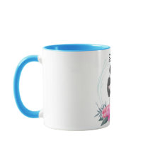 Nombre personalizado de la flor de panda de bebé l