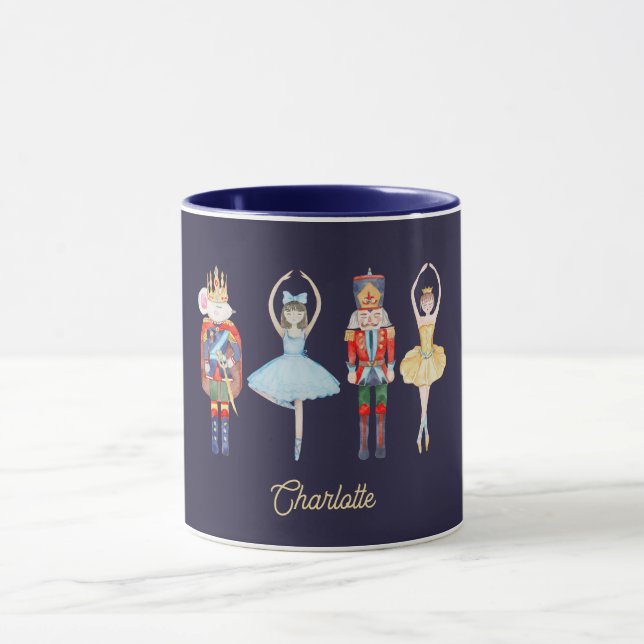 Taza Nombre personalizado de Nutcracker (Centro)