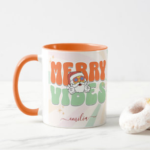 Taza Nombre personalizado de vibraciones de merry de na
