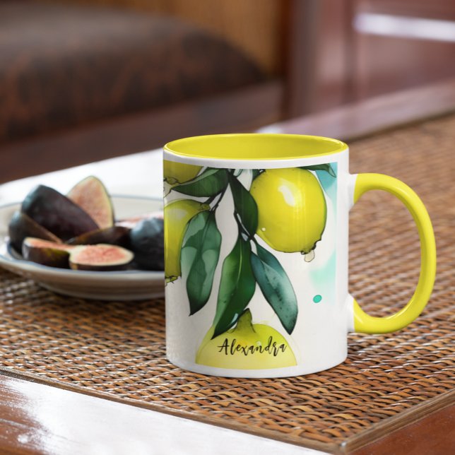 Taza Nombre personalizado del árbol limón (Subido por el creador)