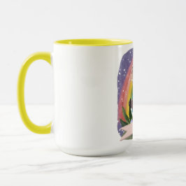 Taza Nombre personalizado del bebé de Koala Arcoiris