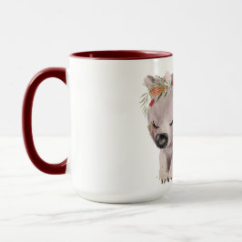 Taza Nombre personalizado del espectro dorado del bebé