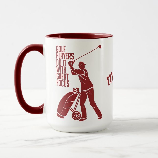 Taza Nombre personalizado GOLF PLAYER mug - elegir esti (Izquierda)
