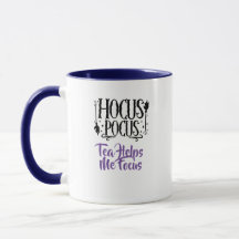 Nombre personalizado 'Hocus Pocus Tea me ayuda a e