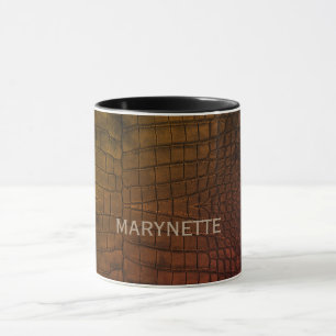 Taza Nombre personalizado Impresión de textura de ligad