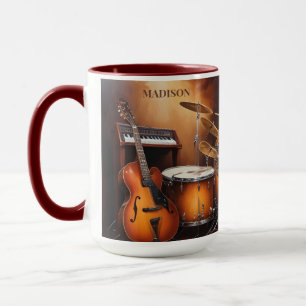 Taza Nombre personalizado Instrumentos musicales