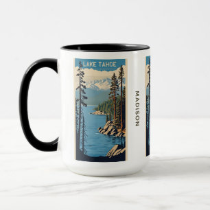 Taza Nombre personalizado Lago Tahoe