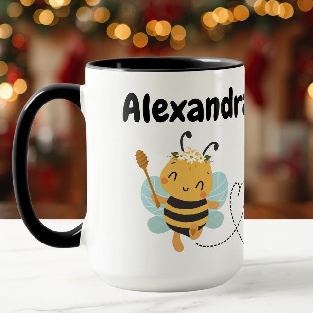 Taza Nombre personalizado lindo abejorro (Subido por el creador)