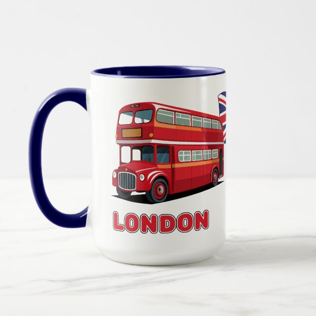 Taza Nombre personalizado Londres Inglaterra (Izquierda)