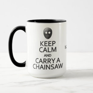 Taza Nombre personalizado Mantener la calma y llevar lo