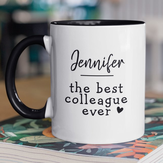 Taza Nombre personalizado Mejor Colega de Coworker (Subido por el creador)