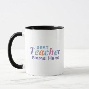 Taza Nombre Personalizado Mejor Maestro en Pasteles Col