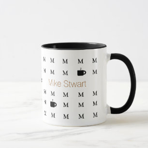 Taza nombre personalizado. moderno personalizado