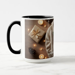 Taza Nombre personalizado Mug del suéter de invierno ac