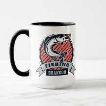 Nombre personalizado Mugs de Fisher