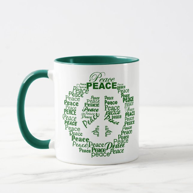 Taza Nombre personalizado Mugs de paz (Izquierda)