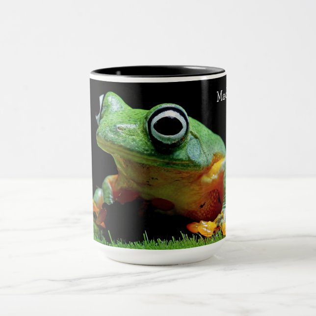 Taza Nombre personalizado Mugs de rana (Centro)
