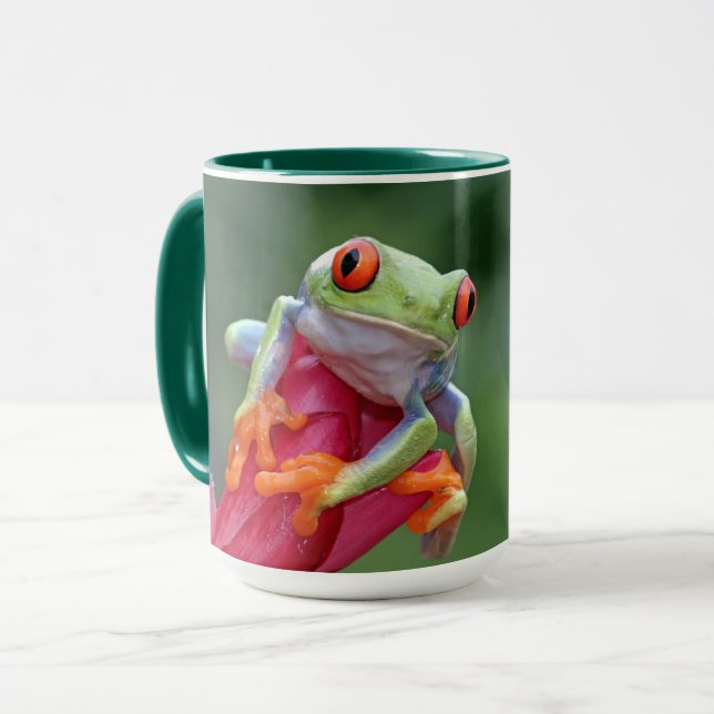 Taza Nombre personalizado Mugs de rana (Anverso izquierdo)