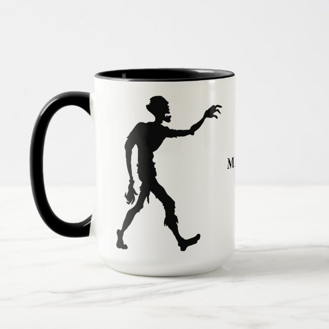 Taza Nombre personalizado Mugs Zombie (Izquierda)