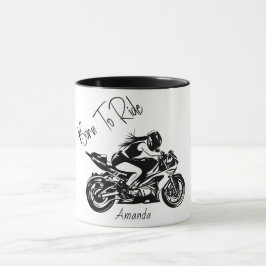 Taza Nombre Personalizado Nacido Para Montar
