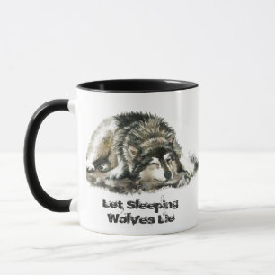 Taza Nombre personalizado o acuarela de texto Animal