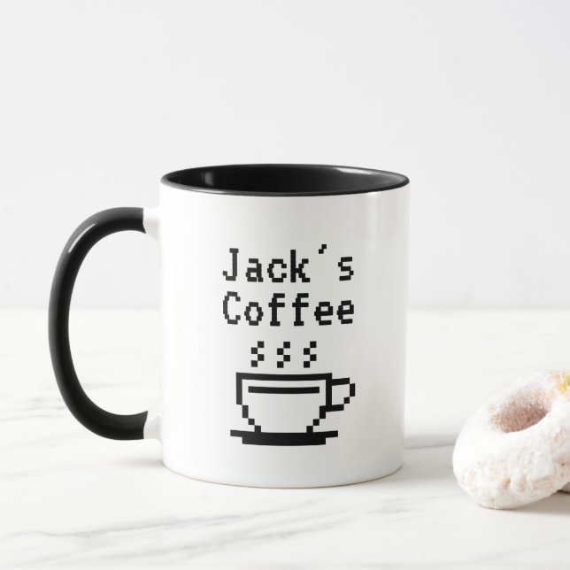 Taza Nombre personalizado personalizado regalo de tazón (Con donut)