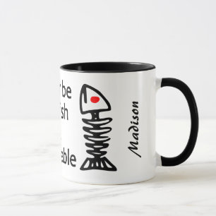 Taza Nombre personalizado Poker Fish Mugs