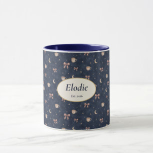 Taza Nombre personalizado Regalo Celestial Cottagecore