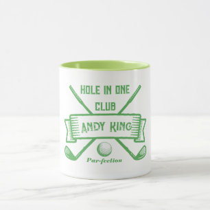 Taza Nombre personalizado Regalo Golfer, agujero en uno