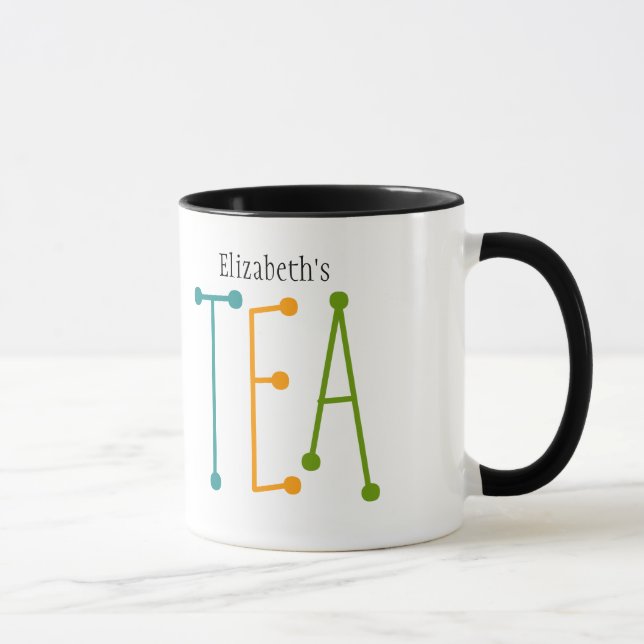 Taza Nombre personalizado "TEA" Mug (Derecha)