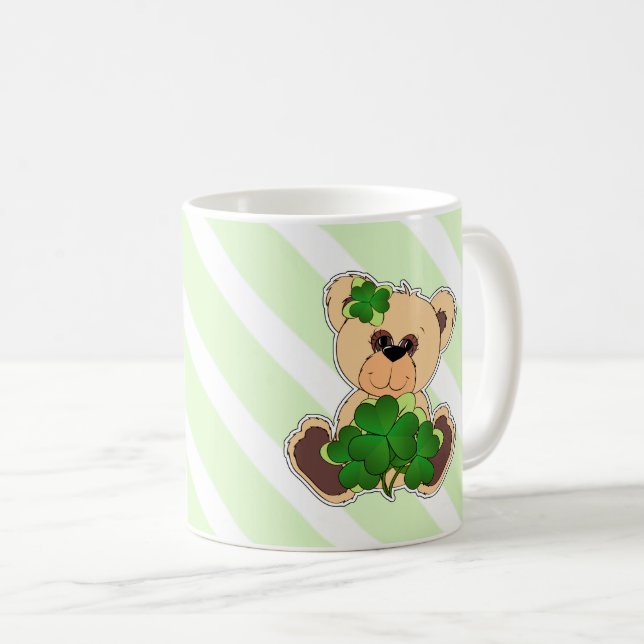 Taza Nombre personalizado Teddy Bear regalo del Día de  (Anverso derecho)