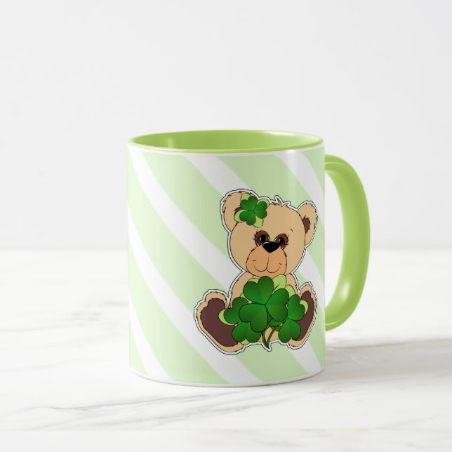 Taza Nombre personalizado Teddy Bear regalo del Día de  (Anverso derecho)