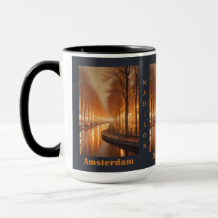 Taza Nombre personalizado / Texto Ámsterdam