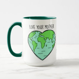 Taza Nombre personalizado / texto Earth Love mugs
