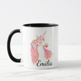 Taza Nombre personalizado unicorn