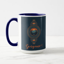 Taza Nombre personalizado Vintage Wilderness Ornamental