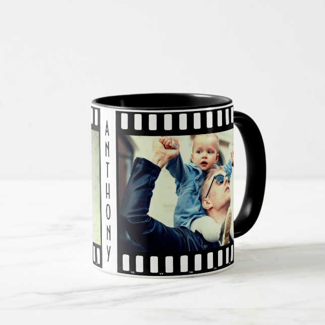Taza Nombre personalizado y foto (Anverso derecho)