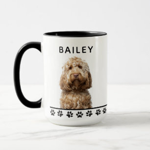 Taza Nombre personalizado y foto del perro