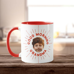 Taza Nombre personalizado y foto - estilo retro, lleno 