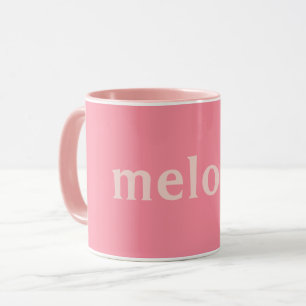 Taza Nombre rosa de habitación de dormitorio moderno