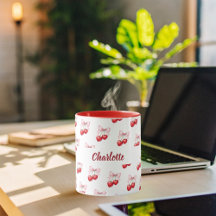 Nombre rosa del arco del cerezo