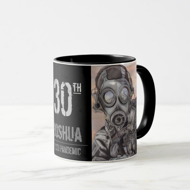 Taza Nombre y edad de cumpleaños de la pandemia persona (Anverso derecho)